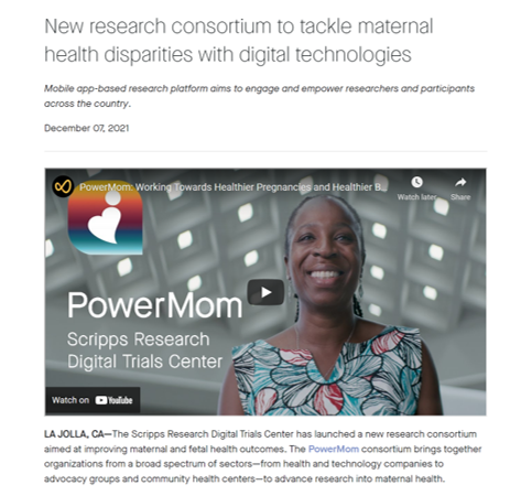 Today, as @VP marked the 1st-ever @WhiteHouse #MaternalHealthDayofAction, we are proud to announce our newly formed @powermomscripps research consortium dedicated to improving #MaternalHealth & decreasing #MaternalHealthDisparities (1/n 🧵)
scripps.edu/news-and-event…