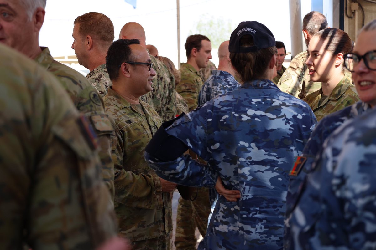 A Change of Command Ceremony held at Australia's main operating base in the #MiddleEast today, saw the transfer of authority to Group Captain Jason Bowles. After four months & overseeing #YourADF conduct of the Afghanistan non-combatant evacuations, it has been a privilege.