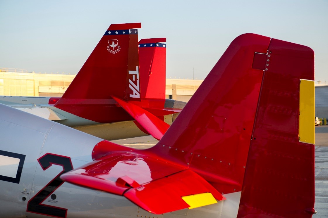 Boeing's tweet image. Happy 102nd birthday Brig. Gen. Charles McGee, from one red tail to another. 🎂