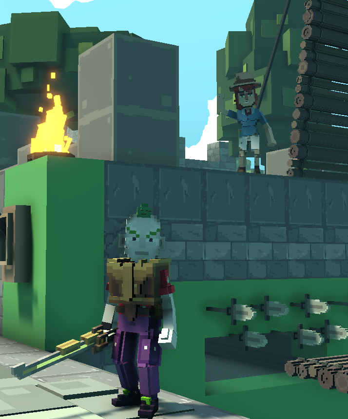 AlvaRon23's tweet photo. @TheSandboxGame Mary  is the red-haired lady cheering :) https://t.co/ReSOJhhsCx