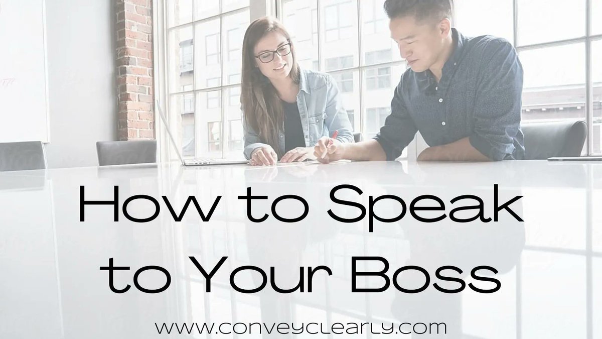 Reporting to the boss or CEO? Here's how to do it. 

conveyclearly.com/2021/01/11/how…

<a href="/conveyclearly/">Ita M. Olsen, MA CCC/SLP</a>

  #meetings #raises #meettheboss #career #success #speakbetter #voicetraining