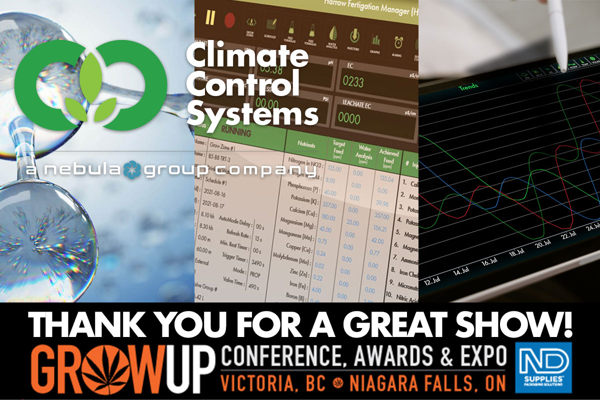 GreenhouseAtm's tweet photo. Thanks for visiting us at @growupcanada #GrowUp21! It was a great show and we were able to introduce Fertigation CS2 #fcs2 to a lot of you. Missed the show, or didn't get a chance to stop by the booth? No problem! Contact us today to get a personal demo: https://t.co/3K8XdBNyQt https://t.co/0oEBWC6NjP