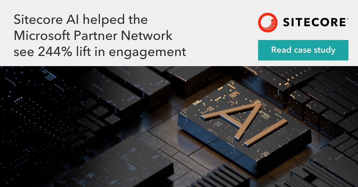 A couple weeks ago, we took a LinkedIn poll asking you what marketing aspect you’d like to get help from with #AI. The leading answer (48%) was content #personalization. See how Sitecore AI helped the <a href="/Microsoft/">Microsoft</a> Partner Network transform. siteco.re/3fLSC8z