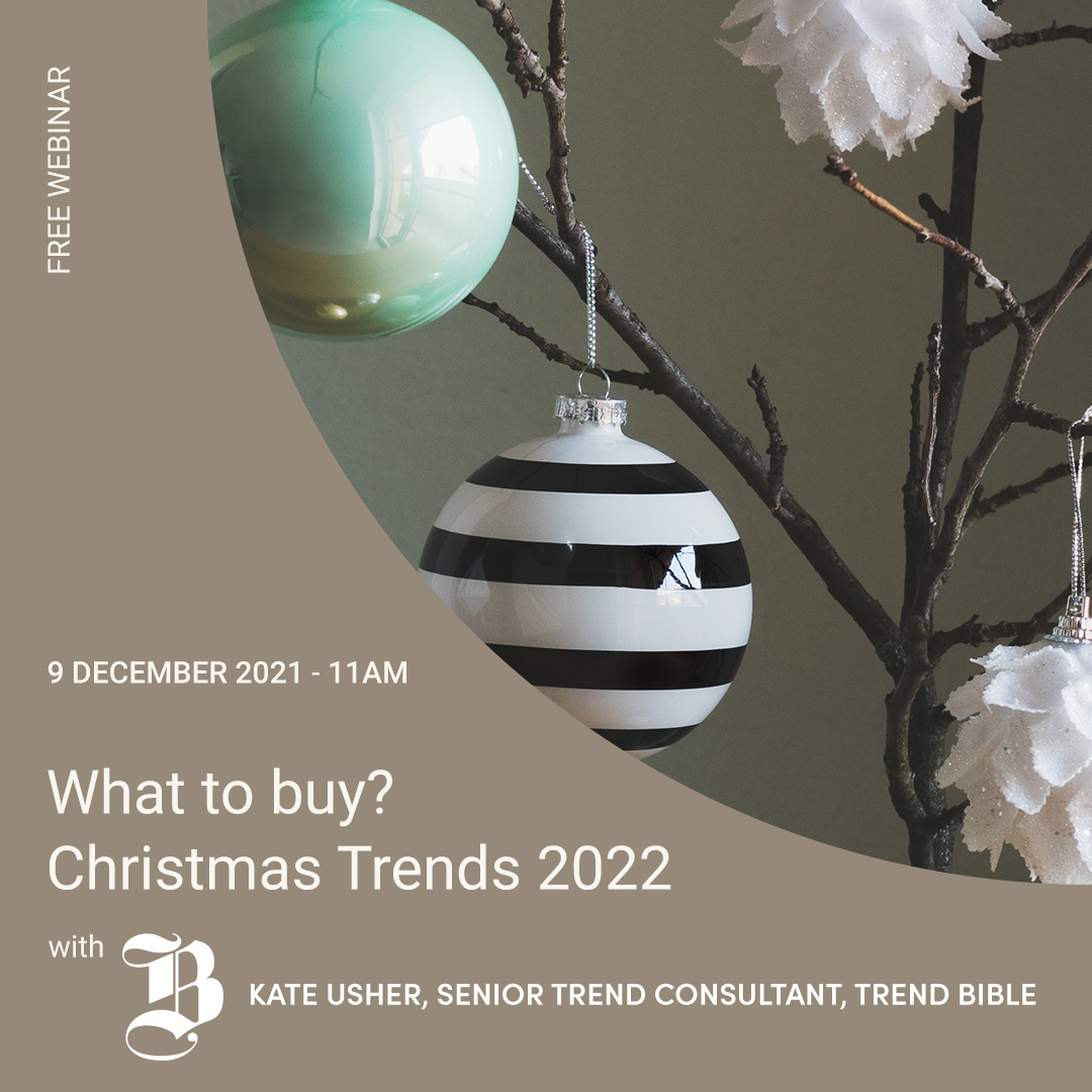 Trending Products 2022 Christmas Spring & Autumn Fair On Twitter: "Join Us This Thursday 9Th December At  11Am For Our Free Webinar Where Kate Usher From @Trendbible Gives Us An  Exclusive Insight Into Buying Trends For