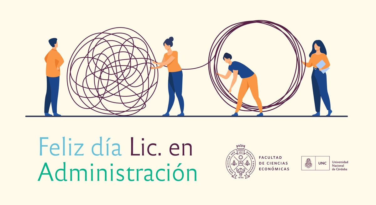 EconomicasUNC's tweet photo. 💡¡Feliz día Lic. en #Administración! 💬
Y a quienes se están formando en habilidades y conocimientos para planificar, gestionar, ordenar y potenciar el crecimiento de empresas y organizaciones públicas o privadas.
👋🏼¡Saludá a colegas, profes y estudiantes de la carrera! https://t.co/mjZCKYMz1l
