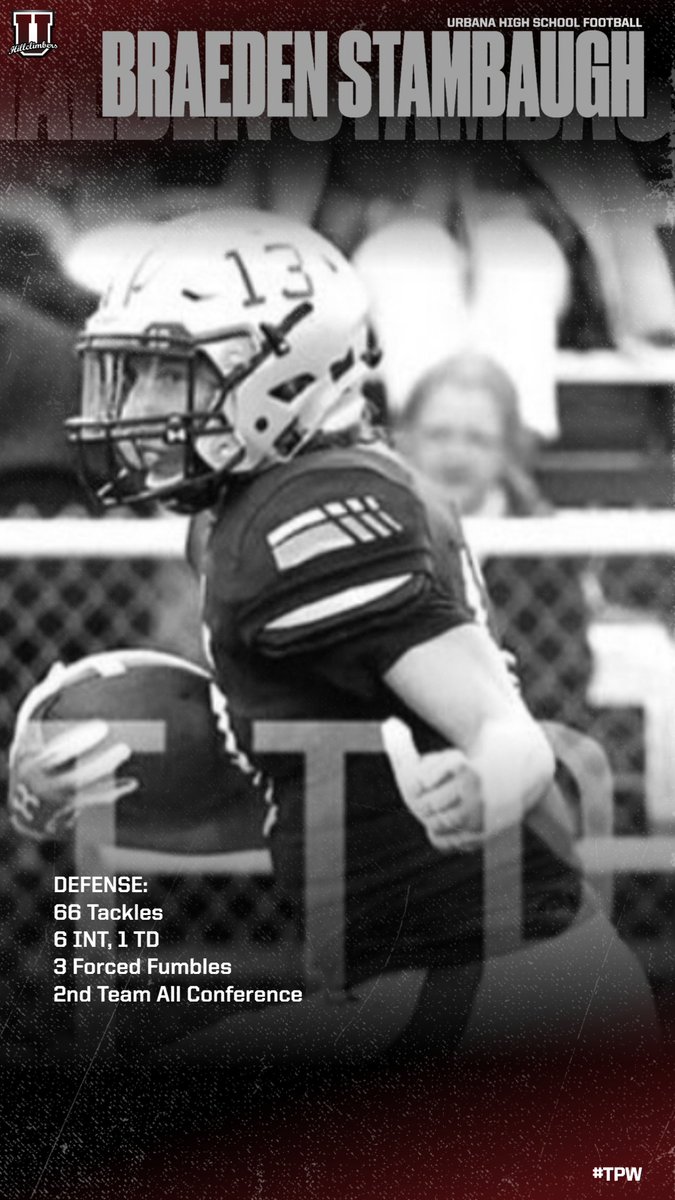 urbanaclimbers's tweet photo. Player Spotlight!!! Braeden "BAMA" Stambaugh, 3 year starter #TPW https://t.co/6OlOB3YFsW