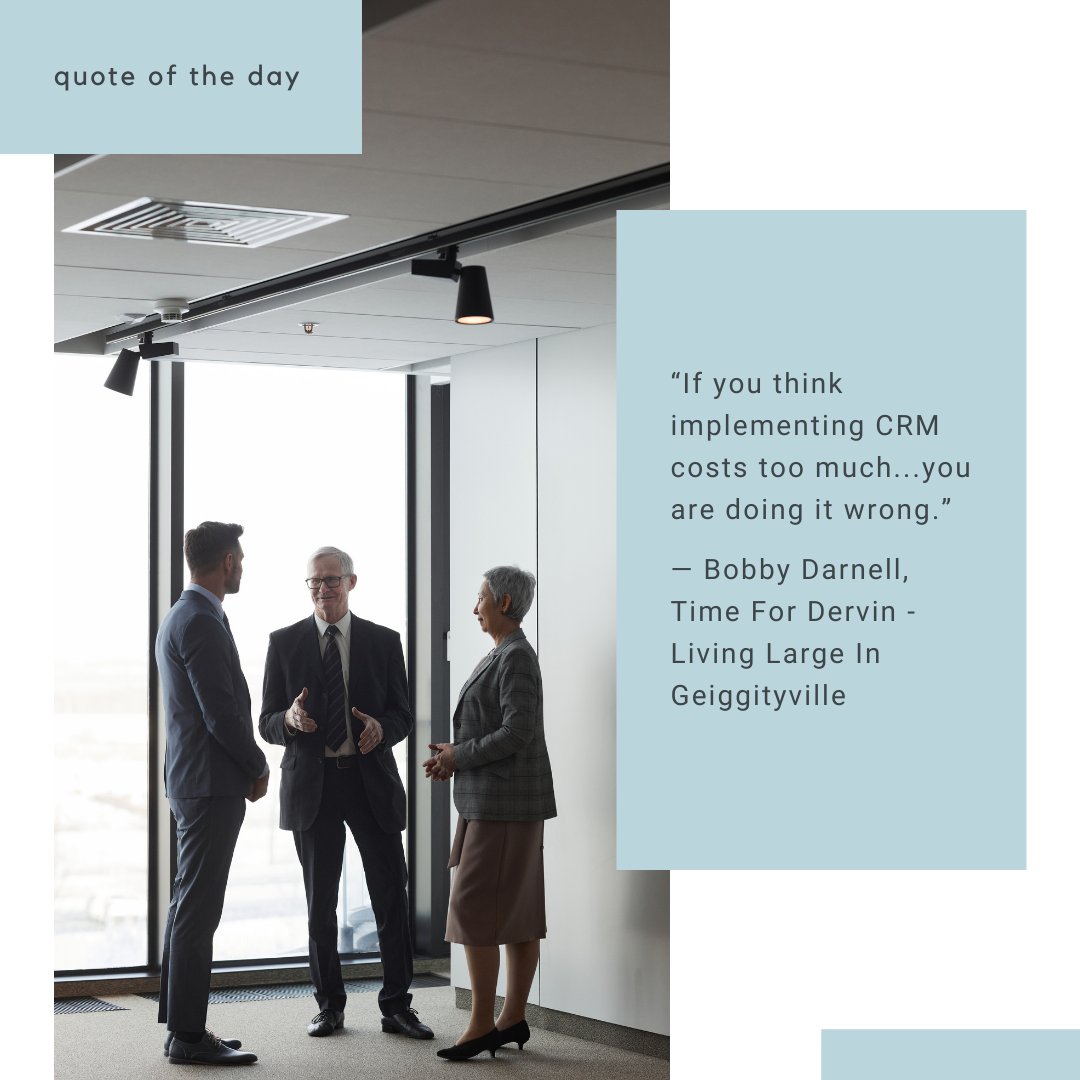 pandas_web's tweet photo. "If you think implementing CRM cost too much... you are doing it wrong." - Bobby Darnell

#SmallBusiness #websitedesign #michigansmallbusiness⁠ #Webdesign #webdesigner #webdevelopment #websitedesigner #websitedevelopment #smallbusinessowner #quote #quotes
⁠
⁠ https://t.co/YMLBCf8Mnw
