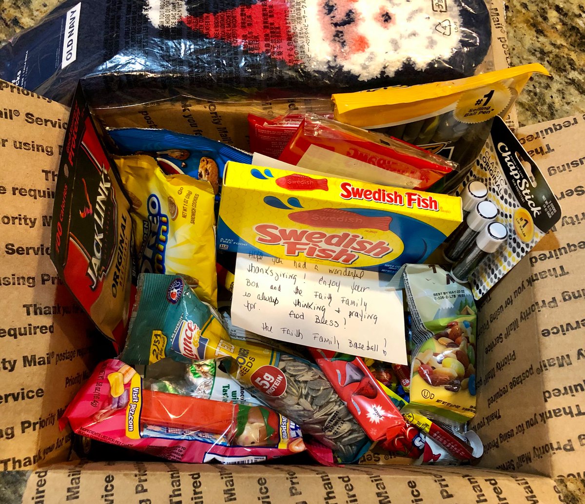 lions_barstool's tweet photo. Thank You @GFCSBSB
for mailing Care Packages
to graduated Baseball players
to help the boys get thru their
college finals week!
๐๐๐ปโพ๏ธ๐๐ป
#OneHeartOneFaith
@PSTxHSBaseball @GoFaithLions https://t.co/VrcFzY1TGa