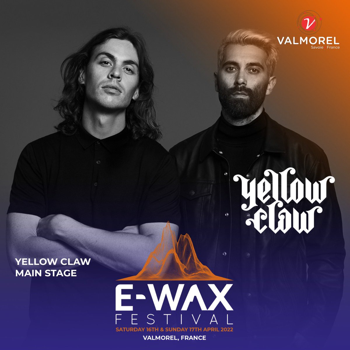 TRAP GOING TECHNO ! ❄️🔥
Préparez-vous mentalement (et physiquement) car les <a href="/YELLOWCLAW/">YELLOW CLAW</a> débarquent à Valmorel !! 💥

#ewax2022 #ewaxfestival