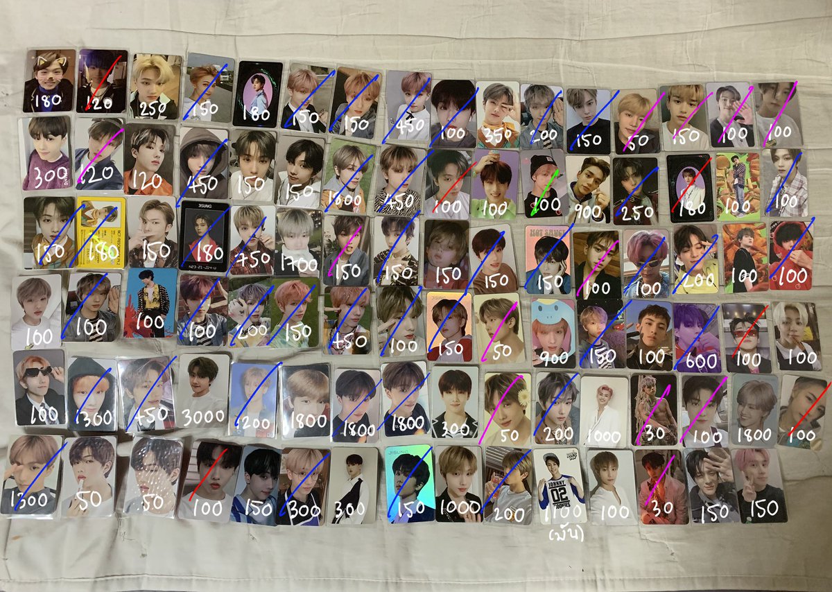 ตอนนี้มาขายแยกนะคะ ไม่น่ามีปันยาขายเหมาออก ใครซื้อหลายใบลดให้ได้ค่ะ ลดแลกแจกแถม ใบแพงๆลองเคาะถามดูอาจลดได้ เราแค่อยากขายออกค่าา

(บางใบมีตำหนิ ดูในเธรดนะคะ)

10 ใบ+ ส่งฟรี, แถมการ์ดกลม แถมนั่นแถมนี่เร้กน้อย

#ตลาดนัดnct