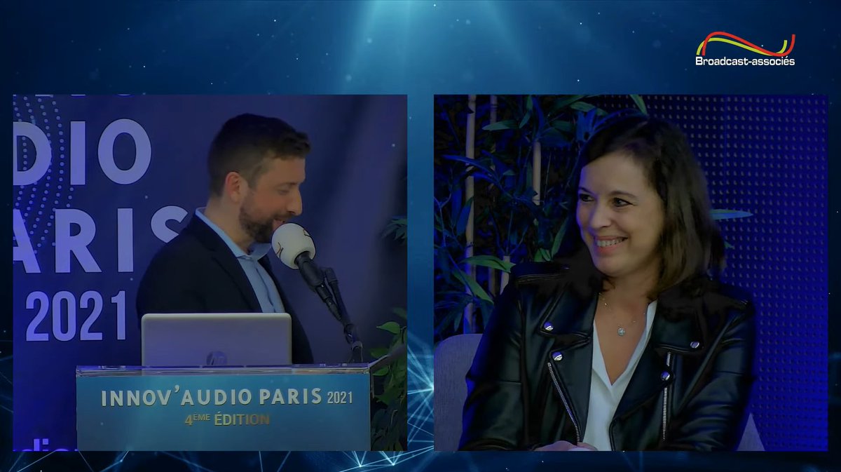 #InnovAudioParis 2021 🎧

🗣 <a href="/cecchambo/">Cecile Chambaudrie</a> : "On fédère et on agrège autour de nos marques média une offre de #podcasts de qualité. C'est tout le sens de notre partenariat avec <a href="/iHeartMedia/">iHeartMedia</a> qui vient enrichir notre offre existante de podcasts replay et natifs."
#ACPM #Audio #Digital