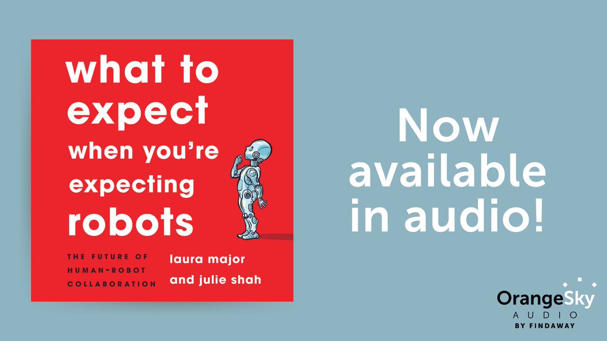 Excited to share that the audio edition of our book launched today! <a href="/julie_a_shah/">Julie Shah</a>
