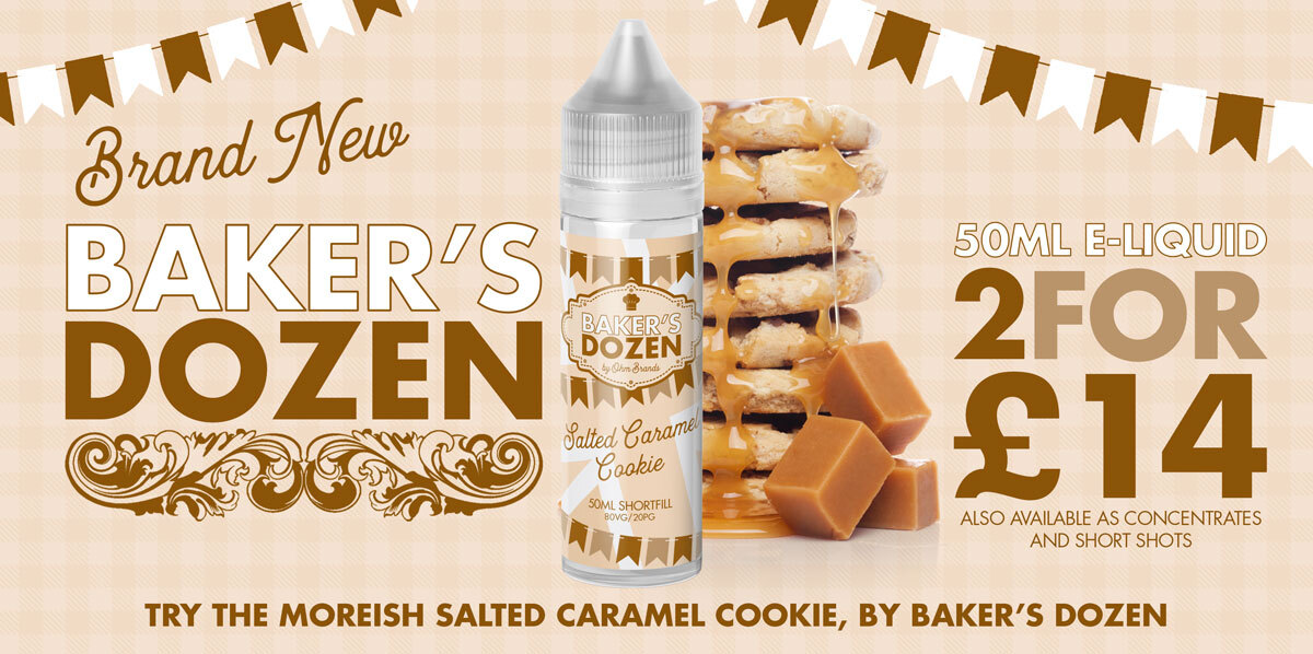 Vapable's tweet image. New in Baker's Dozen, Salted Caramel Cookie! The unmistakable flavour of a moreish rich biscuit, laced with sweet decadent salted caramel. It’s absolutely divine.

vapable.com/product/salted…

#eliquid #ejuice #vapers #vape #vaper #vapefamily #vapeshop #vapedeals