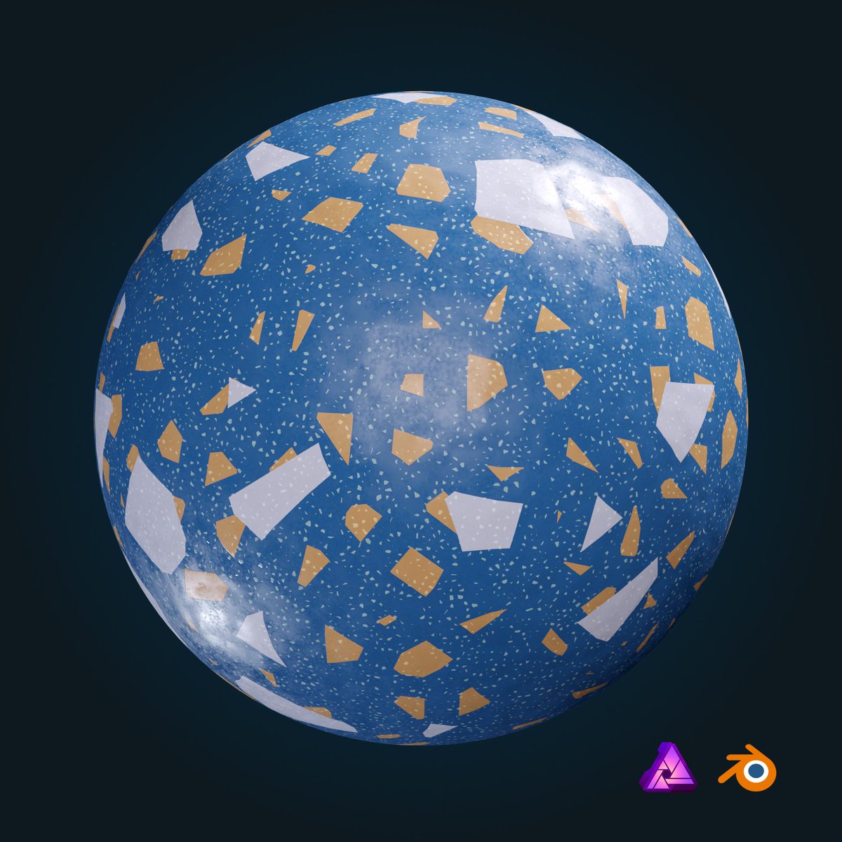 Fernand16144817's tweet photo. Terrazo_01 🖱️. Blender Procedural shader.
#blender #Blender3D #Blendercommunity #blenderart #3dart #3Dartist #3D #3Dartist https://t.co/tSTzmoP16E