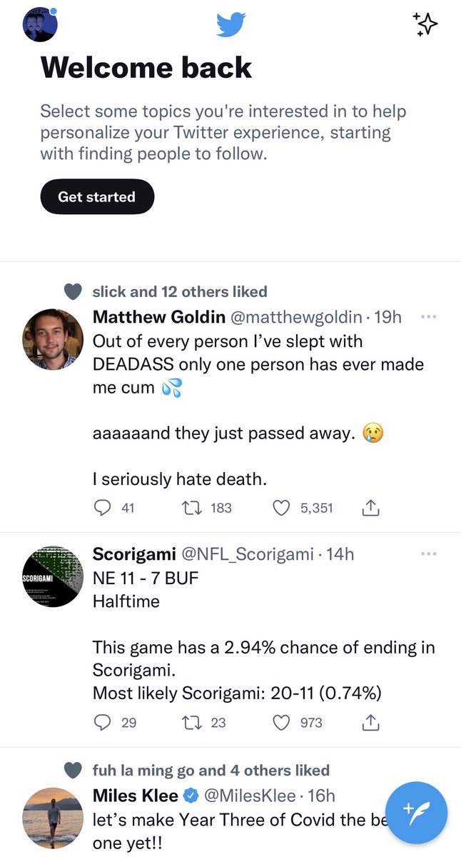 Jamminmann's tweet photo. Cool to log back on after 9 months and see Twitter is exactly how I remembered it! https://t.co/H6OV5HR51V