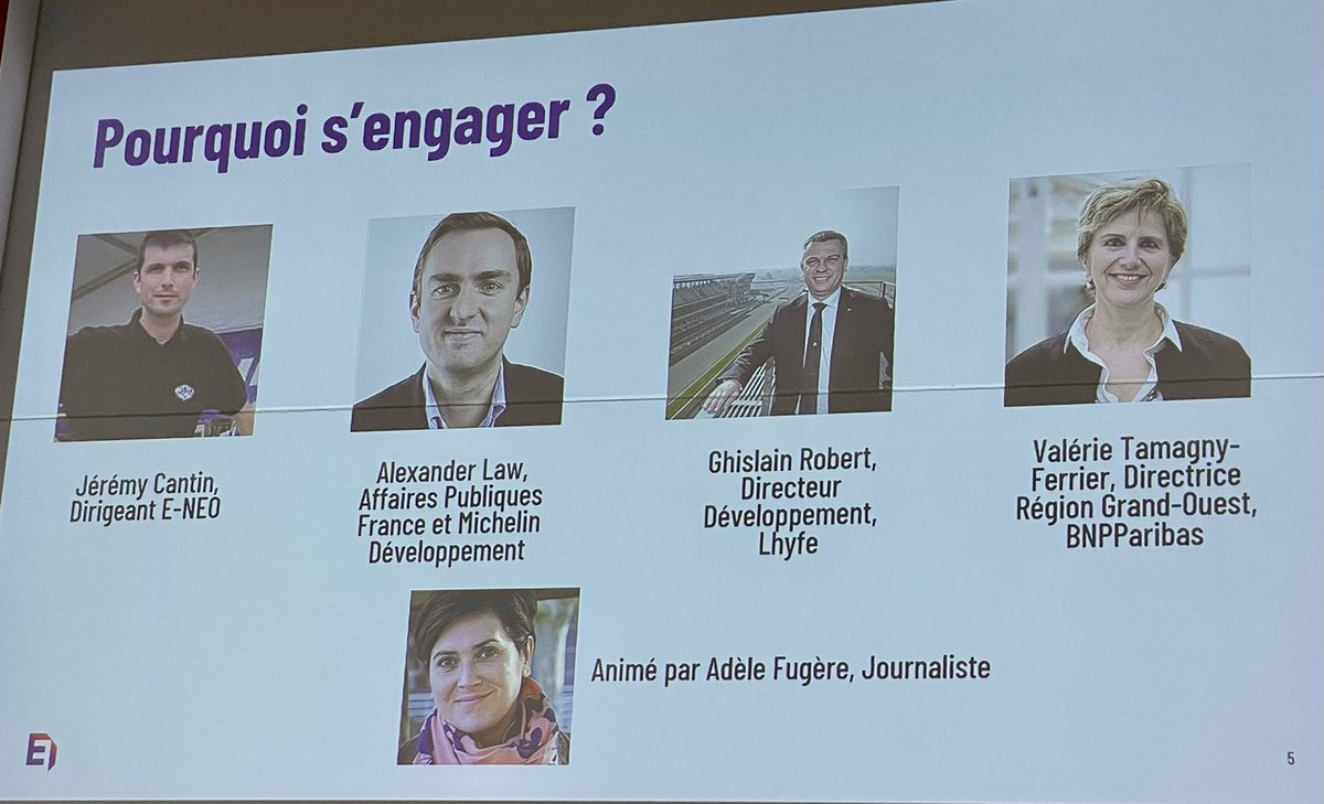 Transition écologique : pourquoi s’engager ? Table-ronde initiée par <a href="/MEDEFVENDEE/">Mouvement des Entreprises de France #Vendée</a> ce soir à <a href="/larochesuryonfr/">La Roche-sur-Yon, Ville & Agglomération</a> avec <a href="/jeremy_cantin/">Jérémy</a> <a href="/G_ROBERT_Lhyfe/">Ghislain ROBERT</a> <a href="/Lhyfe_hydrogen/">Lhyfe</a> <a href="/VTamagny/">Valerie Tamagny-Ferrier</a> <a href="/BNPParibas/">BNP Paribas Group</a> Alexander Law <a href="/Michelin/">Michelin</a>