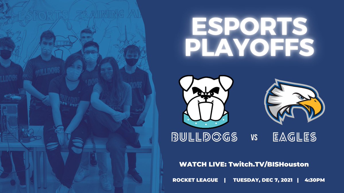 BISH_Bulldogs's tweet image. 🕹🎮GAME DAY🎮🕹
Our Rocket League team are in Playoff action today versus the Eagles from @LBKChristian. Let’s go bulldogs!! #GoBulldogs @BISHouston