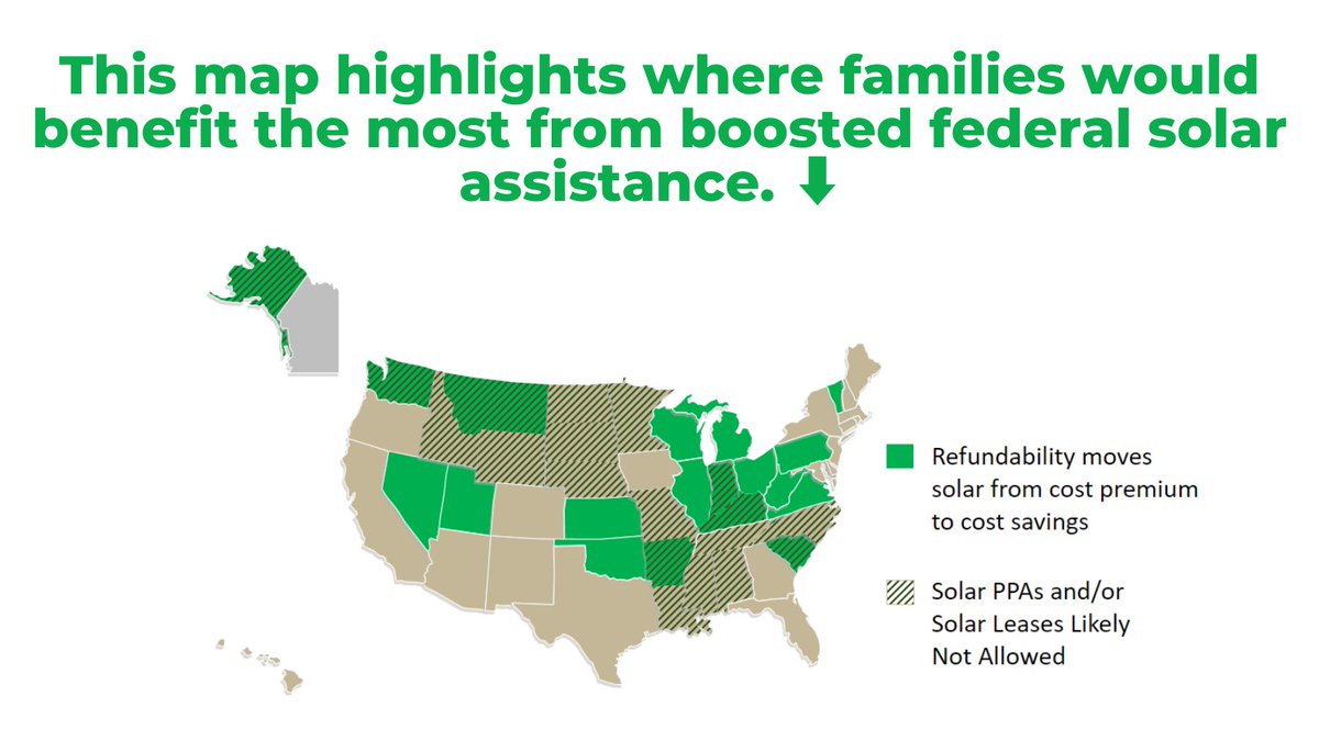 Low-income households experience 3x more energy burden than high-income households. 

Rooftop #solar can help alleviate this burden + provide energy security. But federal aid is needed for families to afford a solar system. #BuildBackBetter #25D