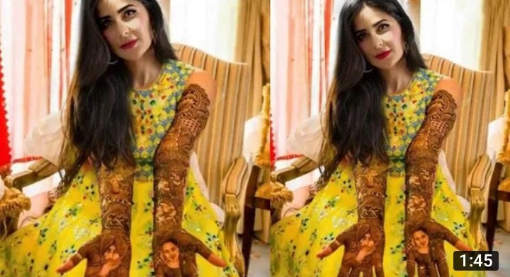 Kattysupremacy's tweet image. Exclusive pics of #katrinakaif from her mehendi ceremony 🥺🤏❤️
#vickatwedding #VickyKatrinaWedding #katrinakaifwedding