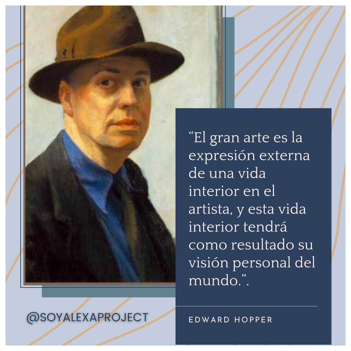soyalexaproject's tweet image. EDWARD HOPPER (1882-1967)
Sígueme en Instagram y Tiktok: @soyalexaproject