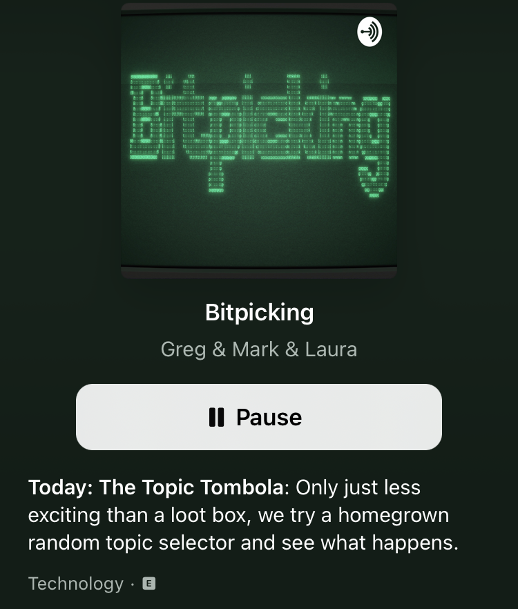 bitpicking's tweet photo. "What's that, Lassie?  There's a new episode of Bitpicking stuck down the well? Crikey, we better download it straight away" https://t.co/AA7q8JY53Y