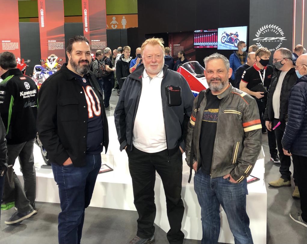 impactDM's tweet photo. Dave, Rich and Matt had a fab time at the #motorcyclelive #BikeShow, it was so great to experience our @HondaUKMotorcycles creative work in situ around the stand and #ImpactDM are proud to work with Honda and to be part of the team responsible for the stand 👏 #TeamWork #Honda https://t.co/xWoJ8YY3l9
