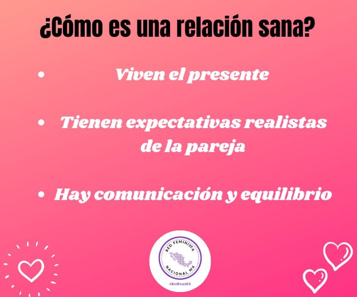 redfemmx's tweet photo. Hoy es #MartesDePsicología
¿Y ustedes saben cómo es una relación sana?
Les dejamos estos datos que nos dicen si estamos en una relación sana.
#ComisionDePsicología
#RedFemMx https://t.co/j5XToPy7AI