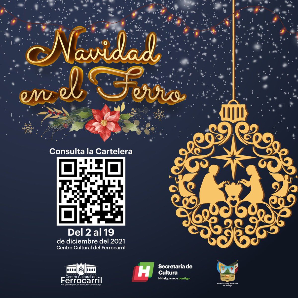 JLRomoCruz's tweet image. En el Centro Cultural del Ferrocarril tenemos pastorelas, villancicos, talleres y mucho más para que disfrutes esta  #NavidadHidalgo. 

Conoce aquí 👇 la programación y acompáñanos siguiendo todas las medidas sanitarias.

cultura.hidalgo.gob.mx/festival-navid…