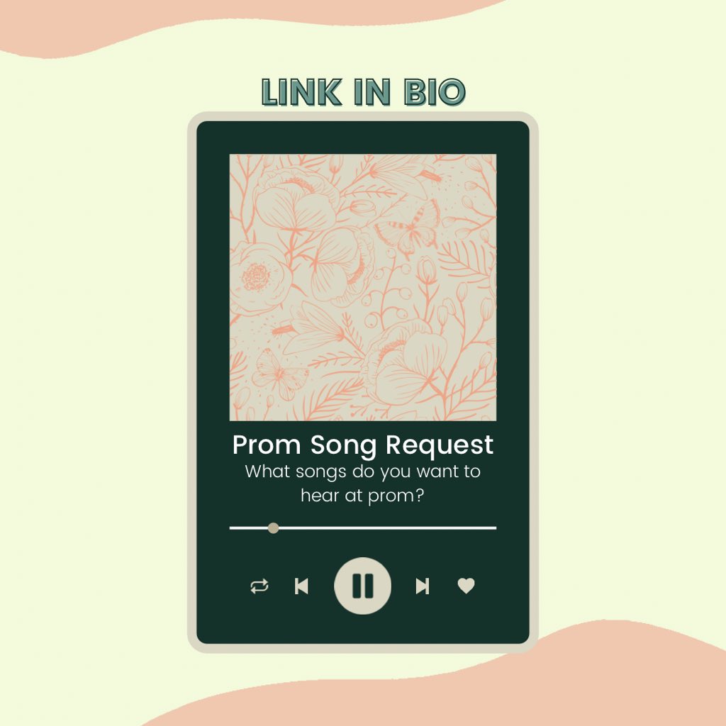 seniors!! what songs do you want to hear at song!!

request songs through the google form in the bio!!

songs must be school appropriate or be a clean version!!

the songs are at the discretion DJ and are not guaranteed to be played at prom!!