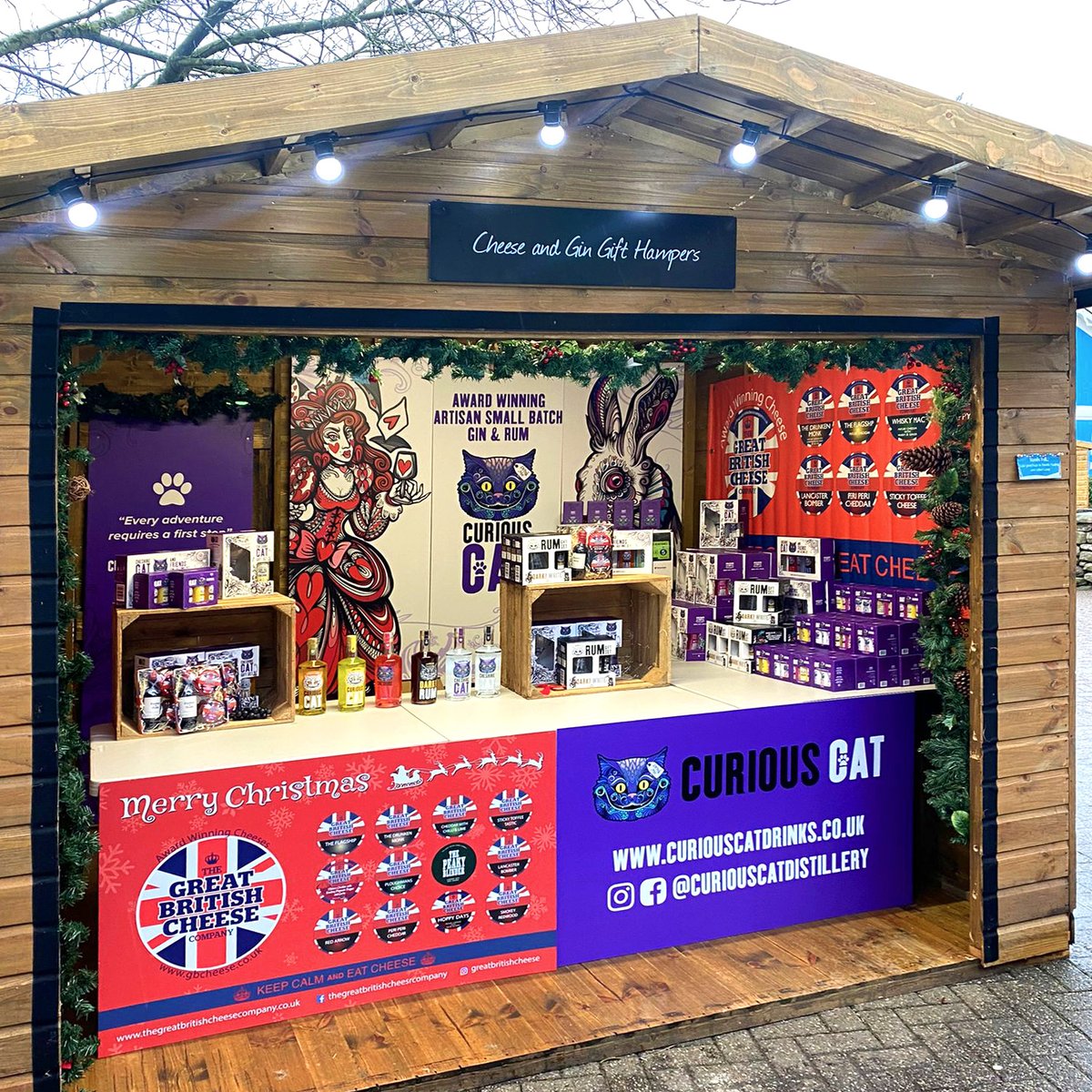 Catch us 11am-8pm Wed - Fri for the next 2 weeks at the super festive <a href="/altontowers/">Alton Towers Resort</a> #ChristmasMarket - alongside our mates #GreatBritishCheese we are selling a range of #gin &amp; #rum gift sets + some awesome #cheese &amp; #spirits #hampers 

Hope to see you there! 😺