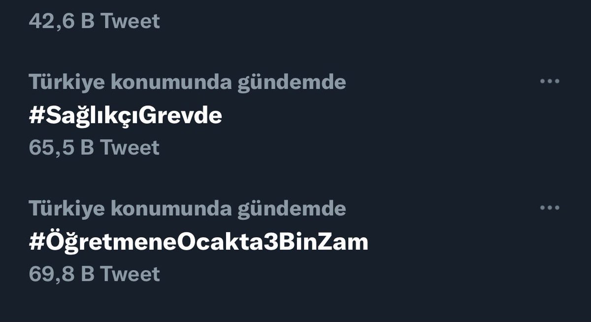 #ÖğretmeneOcakta3BinZam #SağlıkcıGrevde  her lafın başı “önce sağlık” “ eğitim şart”…..sağlıkçı ve eğitimcilerin geldiği son nokta