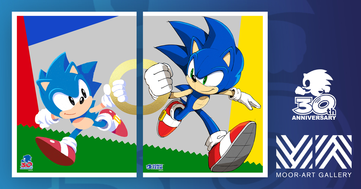 Moor-Art Gallery have teamed up with Sonic Team themselves for an exclusive Sonic 30th Anniversary print!

Only 200 of these prints are available – they’re gonna go fast!

🔵💨

#Sonic30th
