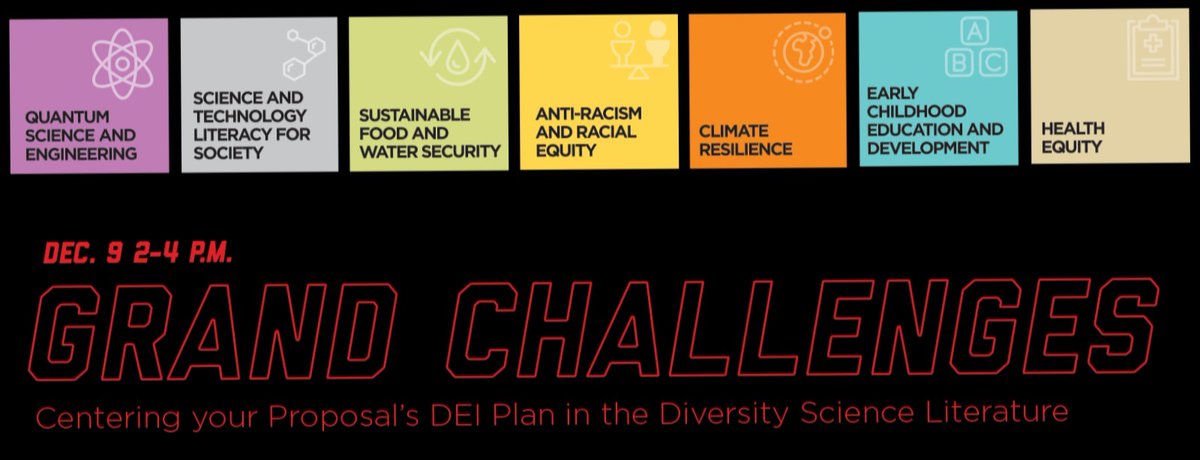 Register now for Thursday's workshop to guide the development of diversity, equity and inclusion plans for the #GrandChallenges request for proposals. 
Dec. 9, 2-4 p.m. in the Nebraska Union Regency Suite. 
Register >> https://t.co/W0k5MPEZbd https://t.co/Ih4BYMrS1Y