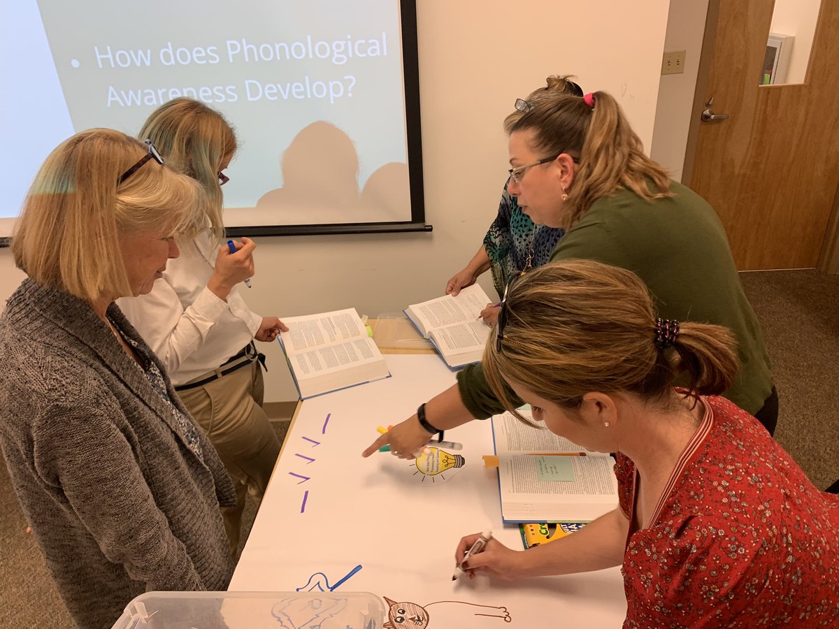 Our Elementary Interventionists show what they know about Phonological Awareness with a mind mapping activity!@SDIRC_PD