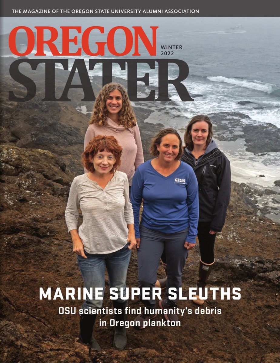 Great science grows out of great partnerships, and here is a perfect example. This dream team, including CEOAS's @psycho_kriller, is learning a lot about how plastics, zooplankton and whales are connected in Oregon's ocean. @smbrander @GemmLabOSU 
beav.es/UKi