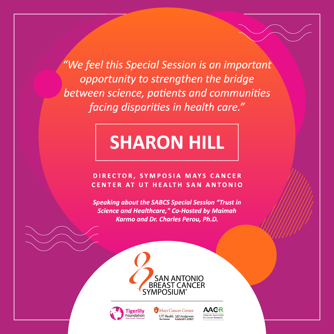 Join <a href="/Maimah/">Maimah Karmo</a> and Dr. Charles Perou (<a href="/AACR/">AACR</a>) in 30 minutes when we kick of the <a href="/SABCSSanAntonio/">SABCS</a> Special Session: "Trust in Science and Healthcare." #sabcs #sabcs2021 #tigerlilyfoundation #tigerlilycares #breastcancer #mbc #breastcancerresearch