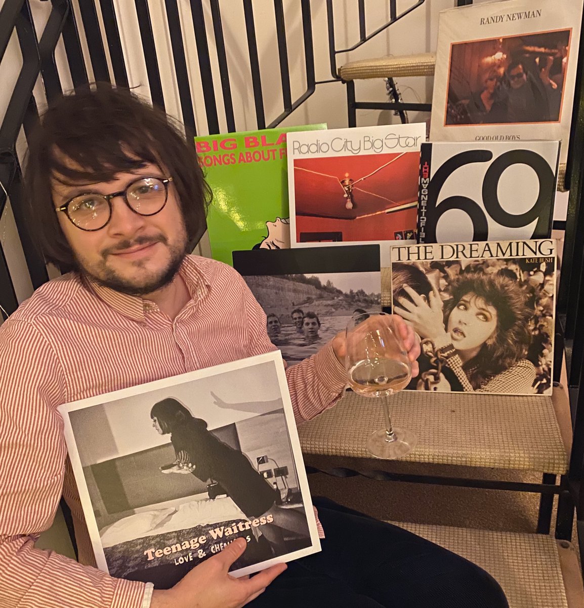 Just over 90 mins to go. Warming up with some of the LPs that inspired / were on heavy rotation during the creative process. 

See you at 8pm, folks. 

<a href="/LlSTENlNG_PARTY/">Tim's Listening Party</a> <a href="/Tim_Burgess/">Tim Burgess</a> <a href="/ColoramaRecords/">Colorama Records</a>