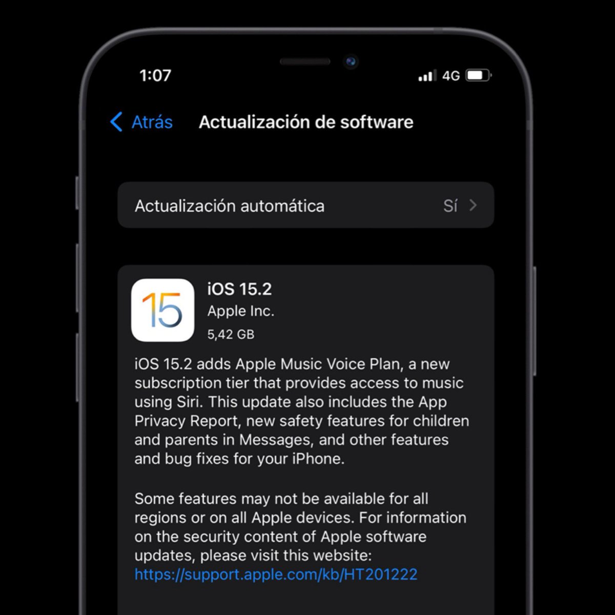ZonaAppleWorld's tweet photo. π¨Se ha lanzado iOS 15.2 RC para Desarrolladores #iPhone #iOS152RC
Adds Apple Music π https://t.co/tY7YoQDfgi