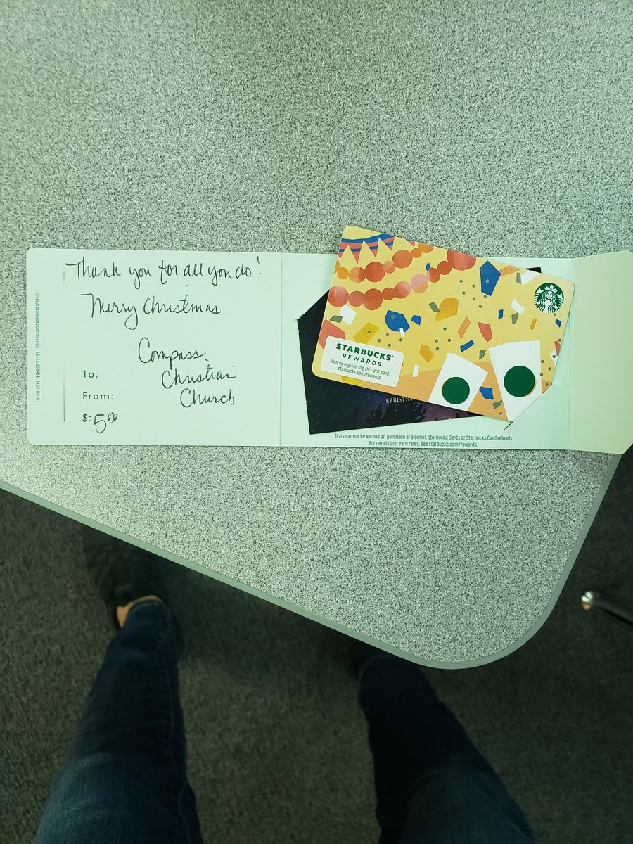 Many thanks to @compassazchurch for serving breakfast to our staff AND giving every staff member a @Starbucks gift card. We are truly grateful. @ChandlerUnified