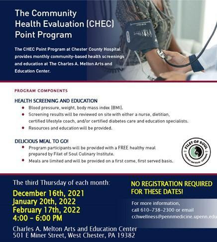 Take control of your health today! Join us on Dec 16, 2021 for a health screening.