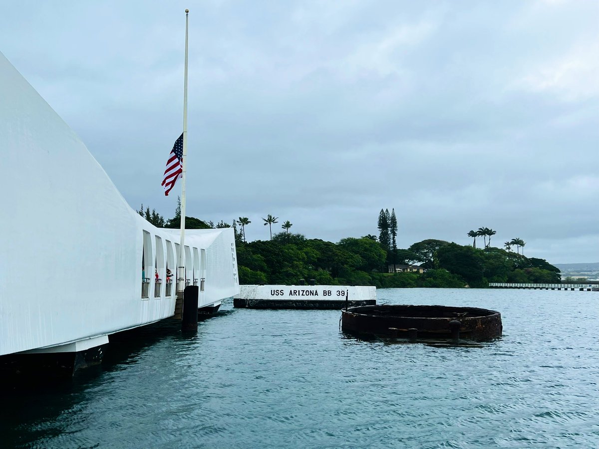 The ultimate sacrifice & service. Grateful to be in Honolulu for the 80th anniversary of Pearl Harbor. 🕊🇺🇸#PearlHarbor80 #USA