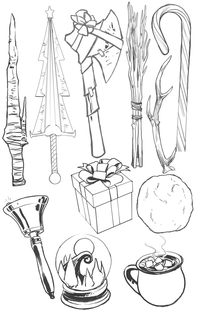 Check out <a href="/HV_Origins/">Mark McKenna's Heroes & Villains (NFT, P2E)</a> one of our partner projects! Here's an sneak peek of some of the items being designed for the <a href="/GiftyKidsNFT/">Gifty Kids NFT - MINTING NOW FOR CHARITY</a> collection. Mint now at giftykids.art and see if you get one of these! All proceeds to <a href="/CMNHospitals/">Children's Miracle Network Hospitals</a> #charitynft #happyholidays