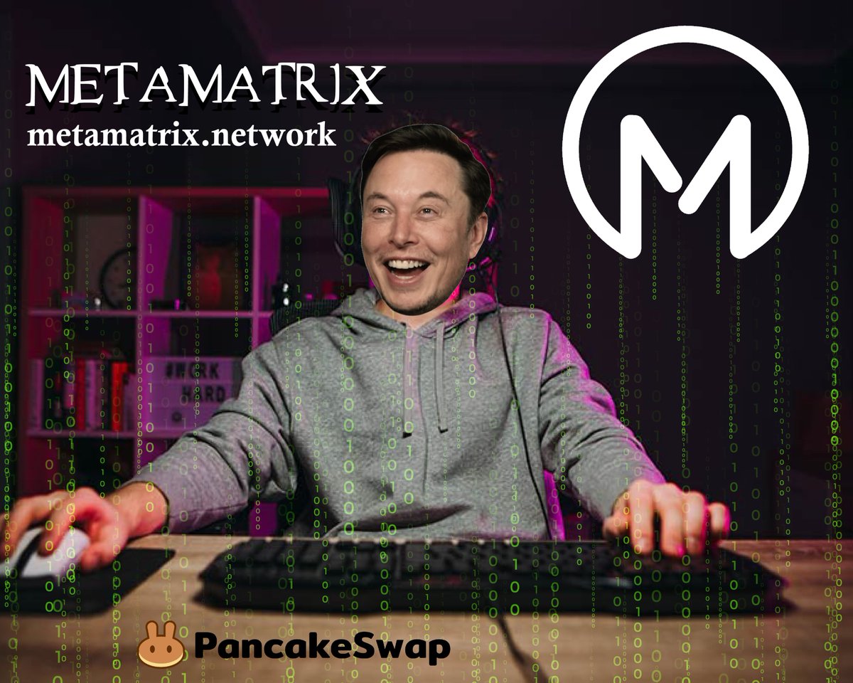 SquidyCoin's tweet photo. @MetaMatrixBSC JUST LAUNCHED 🚀

💊Team is KYC verified by the PinkSale Team Shield.
💊Project combines the Metaverse concept with the Matrix theme Puzzle piece.
💊Movie coming on December 22.

👁️ https://t.co/PN6tvMdvP3

#MetaMatrix #MetaMatrixBsc #ElonMusk #Matrix #BSCGem https://t.co/4XeByQV0BG