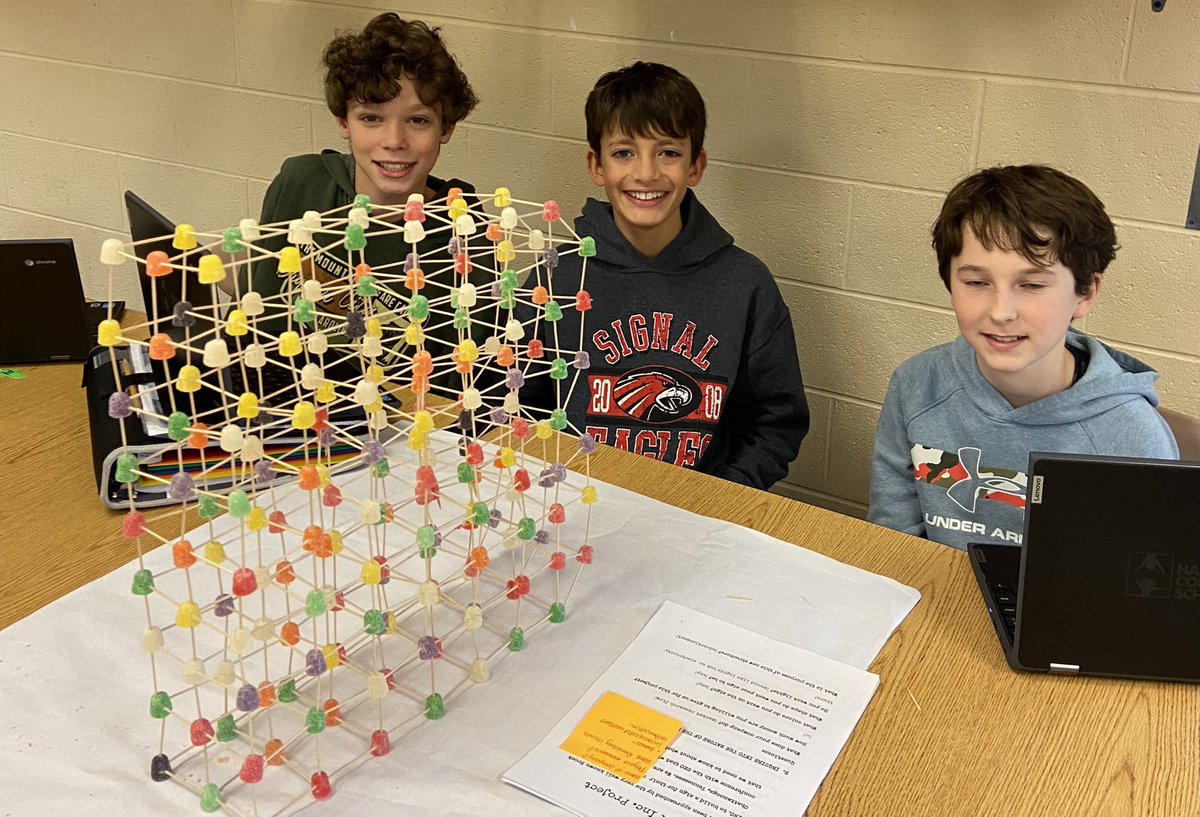 mbouldinIB's tweet photo. 6th graders are learning the #MYPDesignCycle by planning, creating, and evaluating gum drop signs! https://t.co/XPn4Y6vq5Z