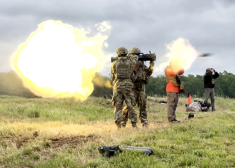 VaNationalGuard's tweet photo. #YearInReview: In 2021, we stayed up to date on the latest &amp; greatest equipment. We tried out the Soldier Borne Sensor UAS, the M110A1 Squad Designated Marksman Rifle, loaded new PLS trailers, &amp; made some noise with M3E1 Multi-purpose Anti-armor Anti-personnel Weapon System. https://t.co/yKXTbjs0RV