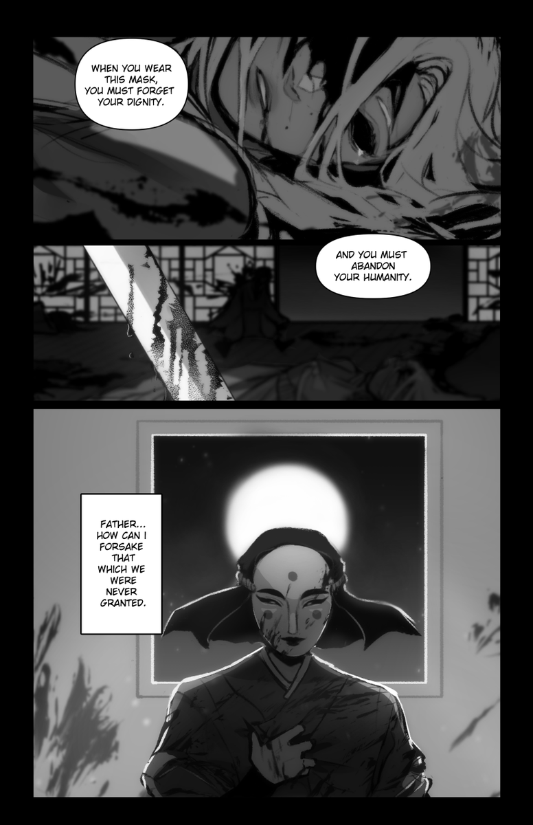 Made a Nari backstory comic for a class final project! (4/11) 