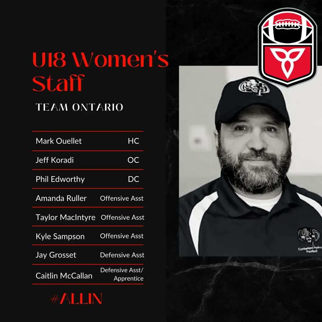 FootballOntario's tweet photo. We are excited to officially unveil  the Team Ontario coaching staff for the U18 Women's Tackle Program🔥

Can't wait to see this fantastic group of coaches represent and lead our province in 2022🏈

Read More and Declare Interest: https://t.co/sNSEIEiNMj

#WeAreFootballOntario https://t.co/bIj3cxgth6
