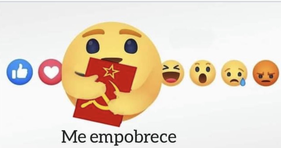 El emoticón favorito de un comunista no existe.
El emoticón: