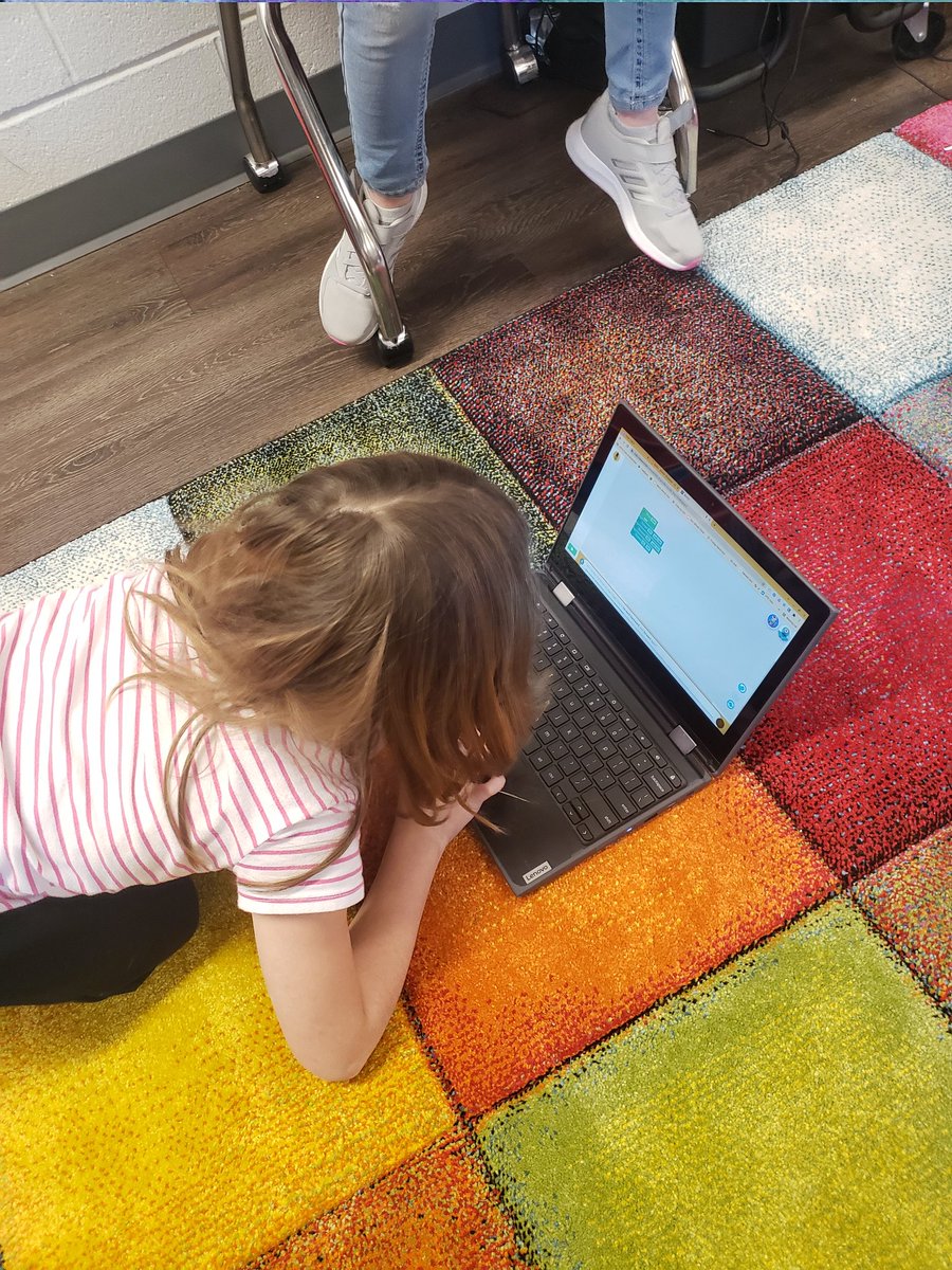 We had a 10 tiger paw party today and some students chose to try out our new dash robots.