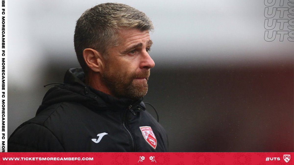 MorecambeFC's tweet photo. ๐ฌ Manager Stephen Robinson admits the #Shrimps weren't good enough on the night against @SunderlandAFC.
๐ https://t.co/J15oXUygSH
#UTS ๐ฆ | #SUNvMOR https://t.co/9DcUCmITAL